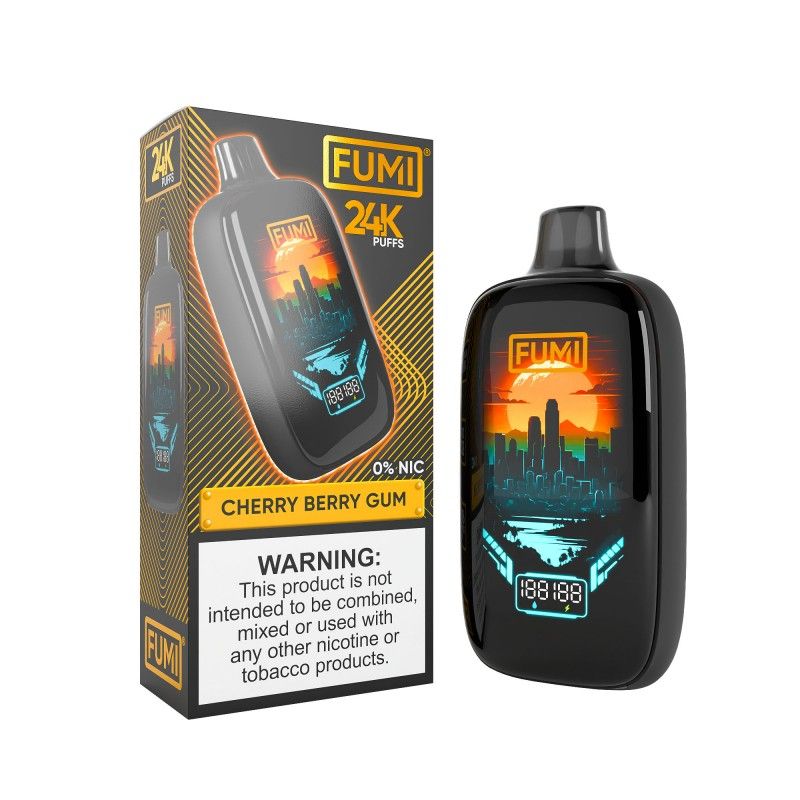 FUMI 24K Disposables Zero Nicotine, Flavor: Cherry Bubble Gum