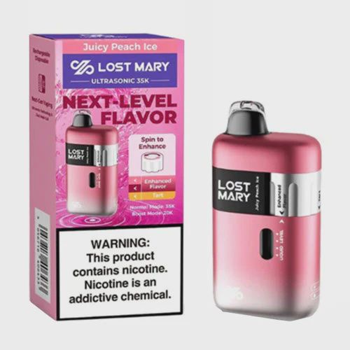 Lost Mary Ultrasonic 35K Disposables, Flavor: Juicy Peach Ice