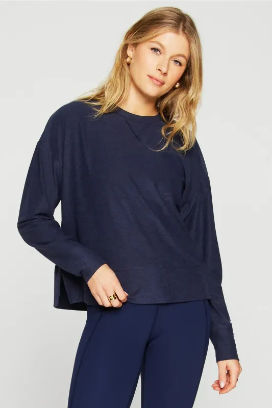 Cloud Jersey Boxy Long-Sleeve Top