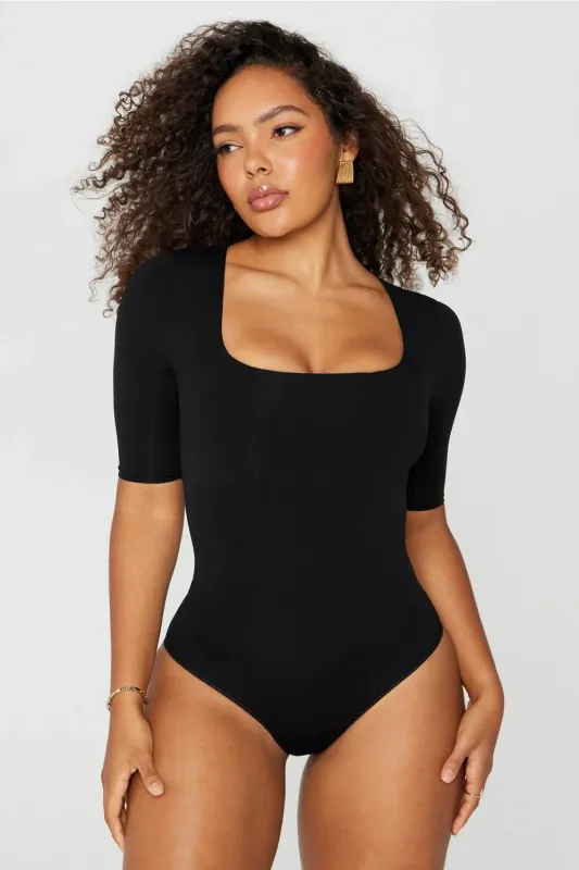 Nearly Naked Shapewear 3/4 Sleeve Bodysuit
