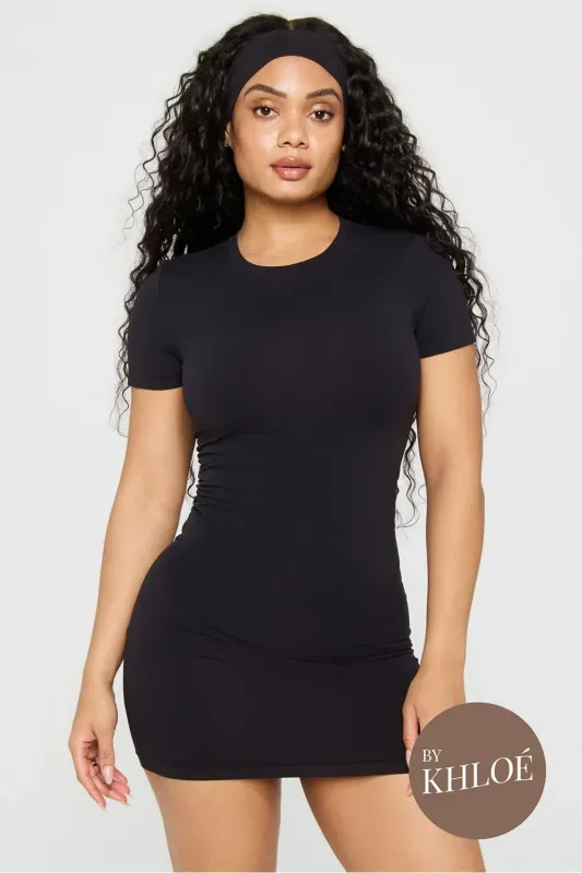 Seamless Short-Sleeve Dress