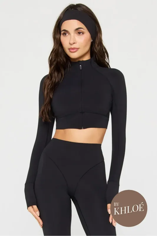 PureLuxe Cropped Train Jacket