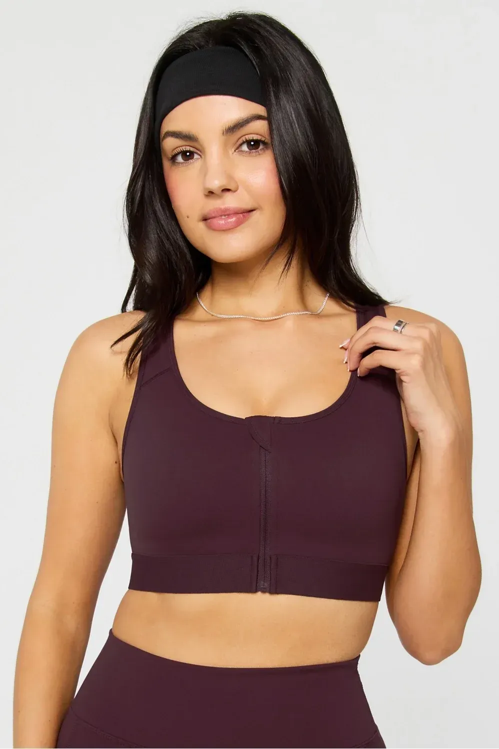 Front Zip High Impact Sports Bra