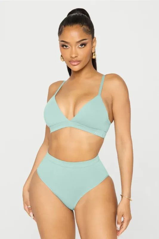 Snug Cotton Triangle Bralette