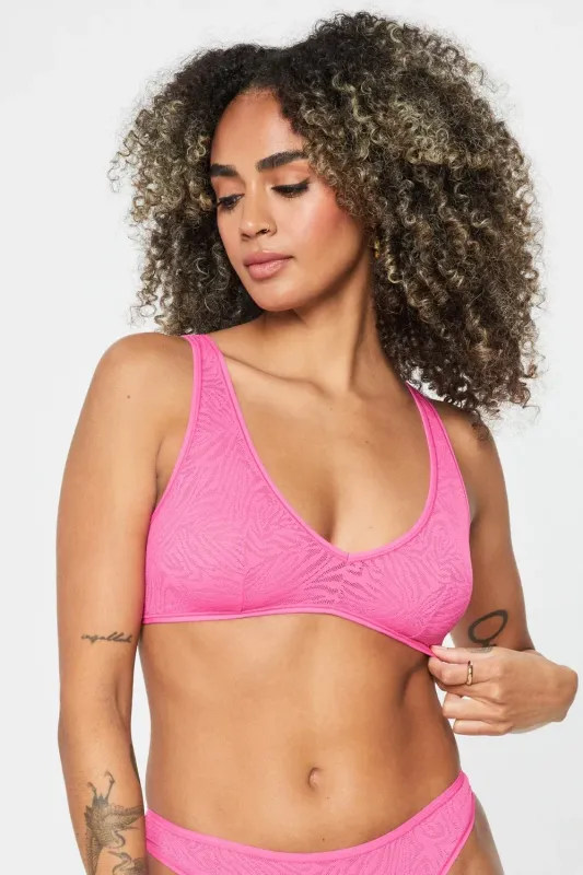 Hot Mesh Plunge Bralette