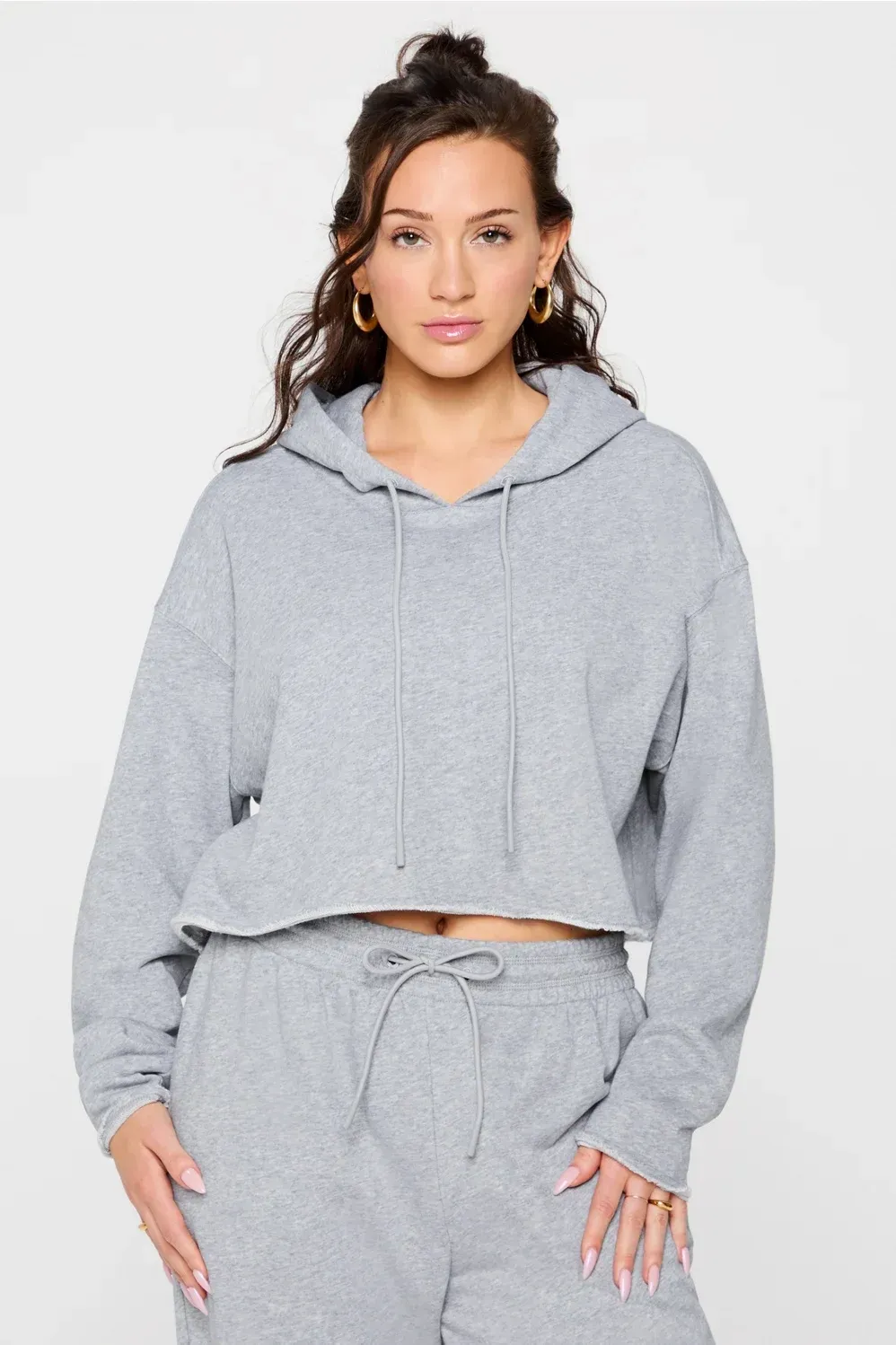 Year Round Terry Cropped Hoodie