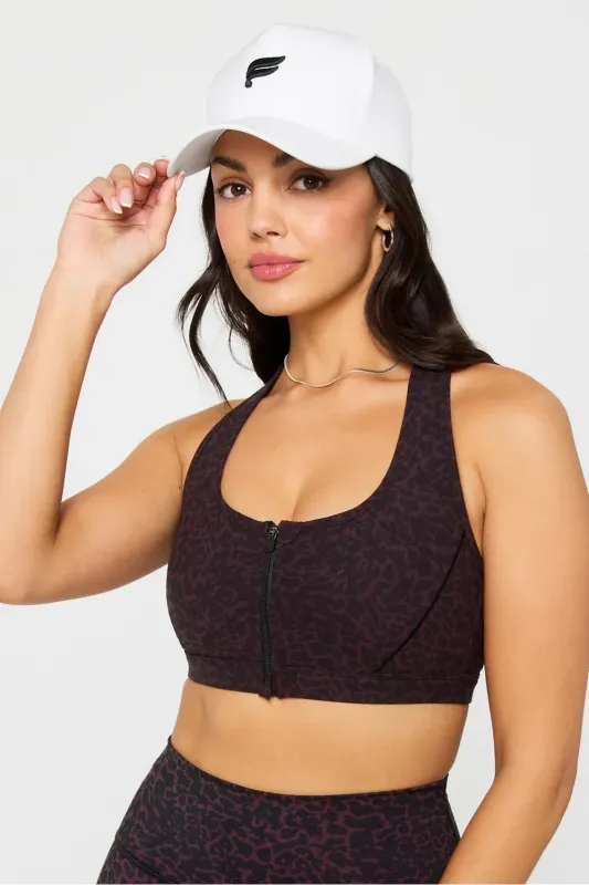 Essential Front Zip Medium Impact Sports Bra