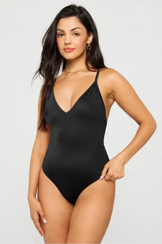 Cross Back One-Piece Swimsuit