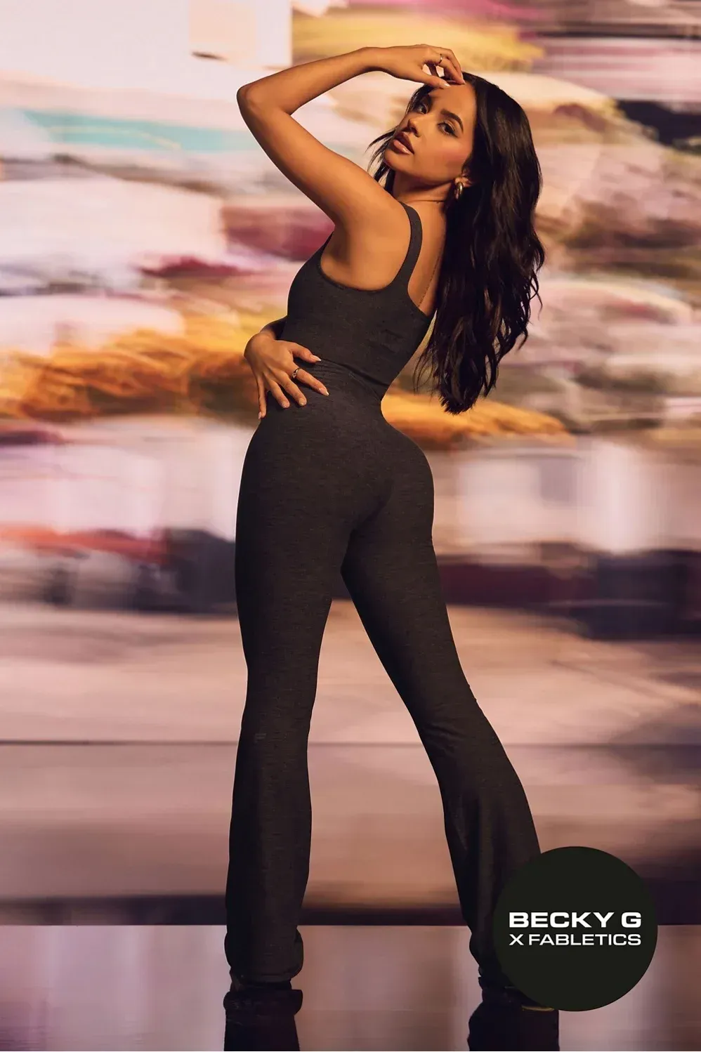 HeatherFlex Kick Flare Jumpsuit