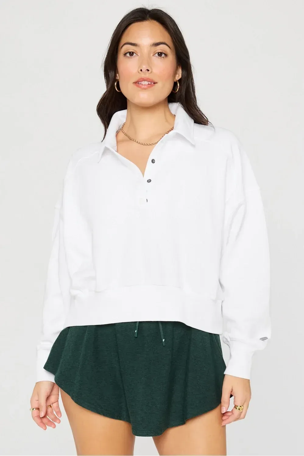 Year Round Terry Snap Front Sweatshirt