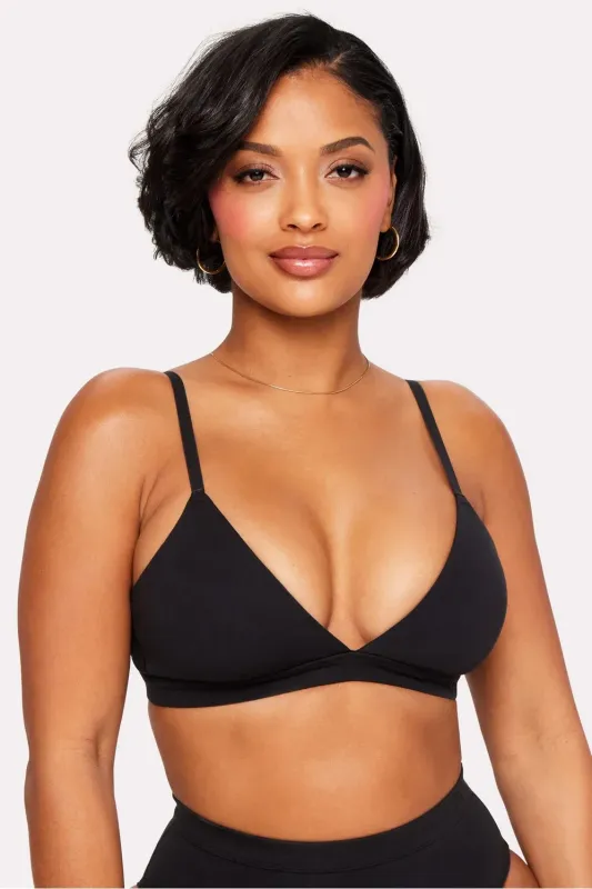 Snug Cotton Supportive Triangle Bralette