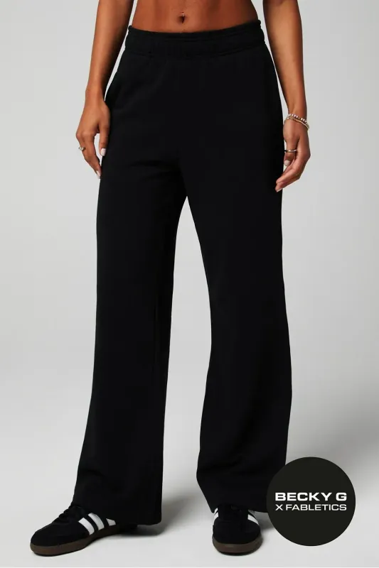 Year Round Terry Wide Leg Sweatpant