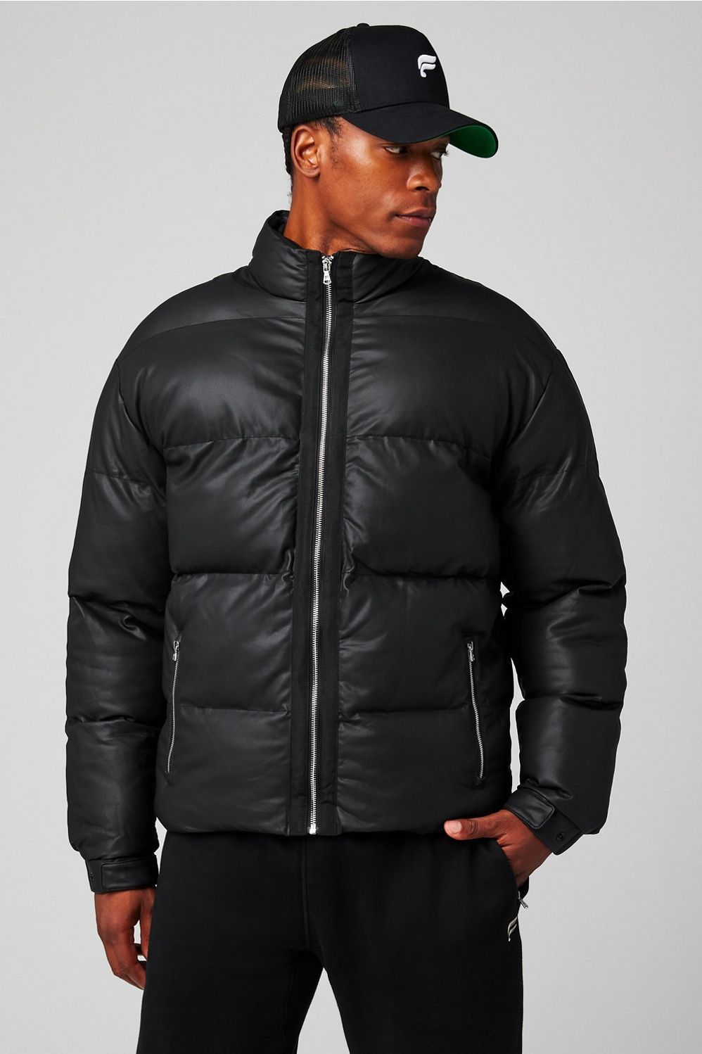 The Vegan Leather Essential Puffer