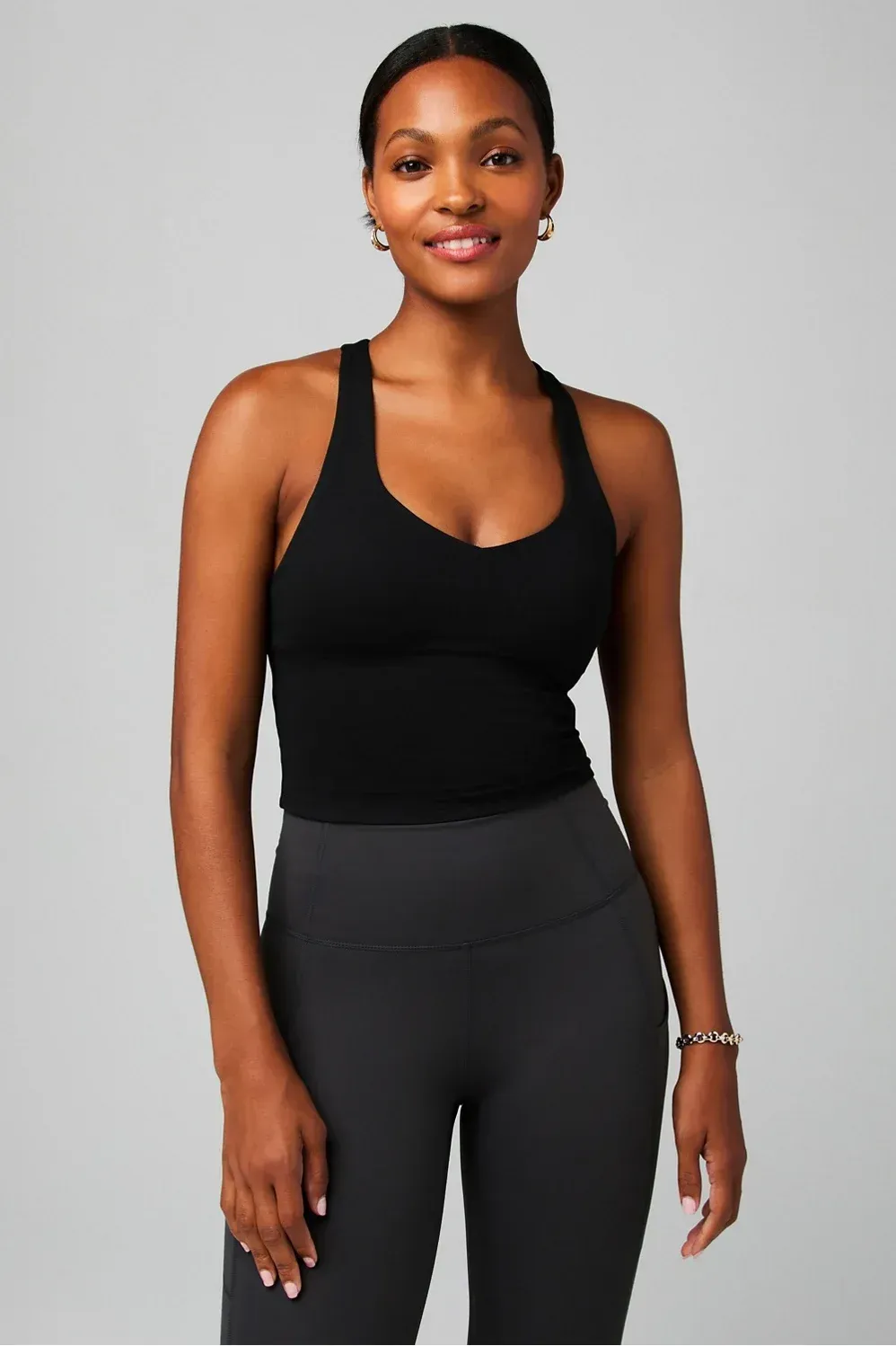 Anywhere Cropped Built-In Bra Tank