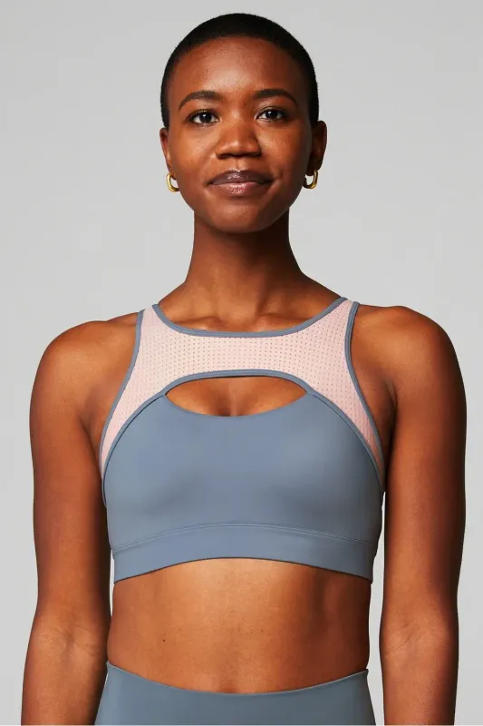 Mesh Breathable Medium Impact Sports Bra