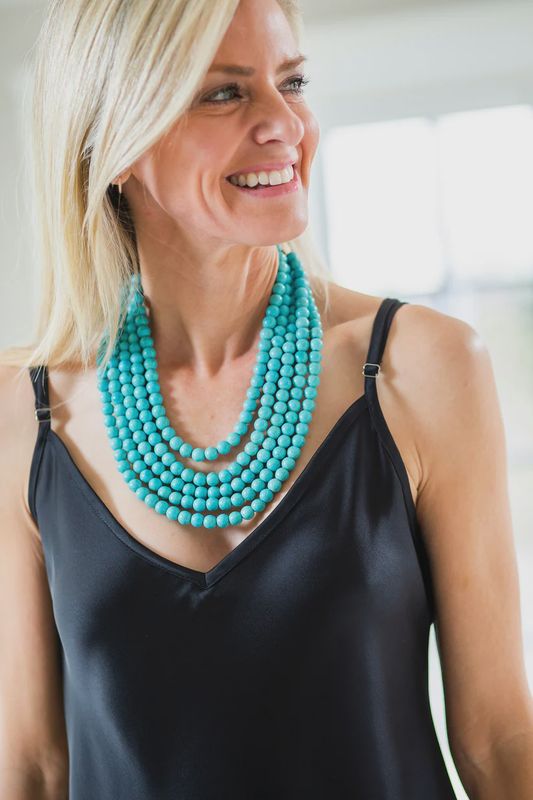 Necklace 5 Strand Turquoise