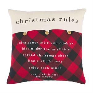 MP Christmas Rules Button Pillow