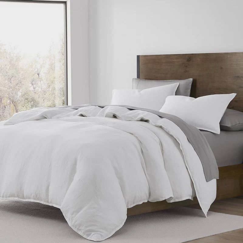 HE Linen White Duvet KG 3 PC
