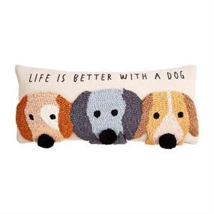 MP Life Hooked Wool Dog Pilow