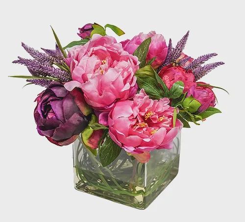 Ivy Guild Pink Fuchsia Peony 6" Cube