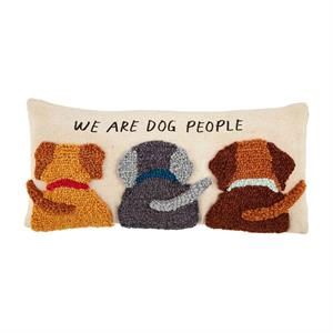 MP We Hooked Wool Dog Pillow