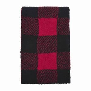 MP Red Chenille Check Blanket