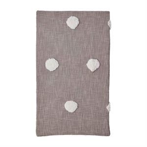 MP Taupe Tufted Dot Throw