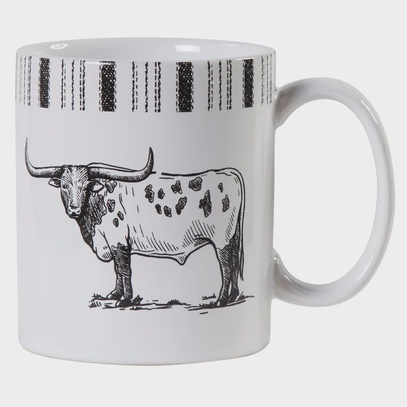 HE Ranch Life Longhorn Mug