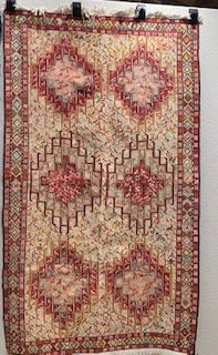 EA Shosavanni Silk Cotton Red Rug
