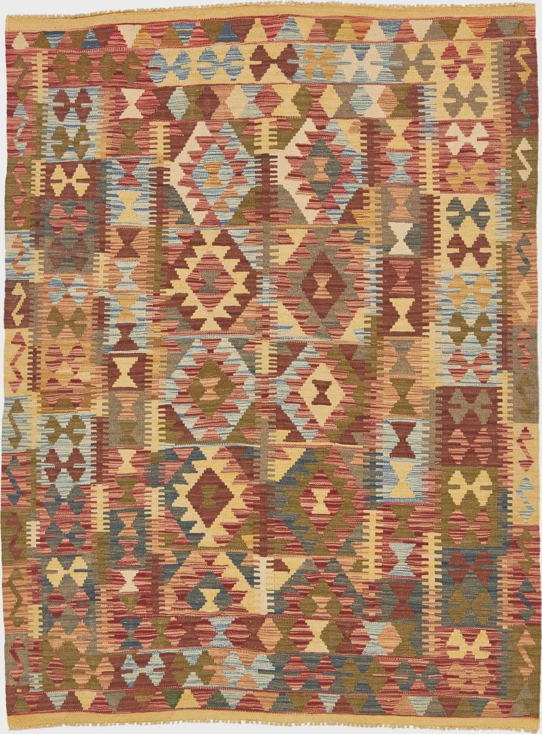 UL Burgundy 4'9x6'4 Kilim Maymanna