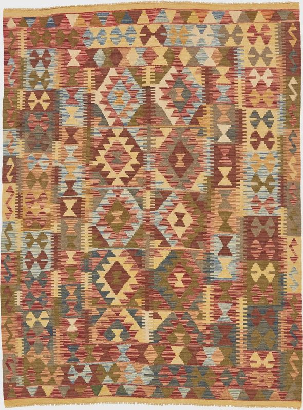 UL Burgundy 4'9x6'4 Kilim Maymanna