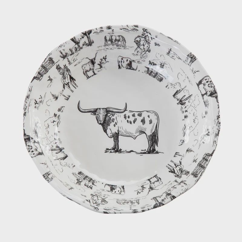 HE Ranch Life Melamine Serving Bowl