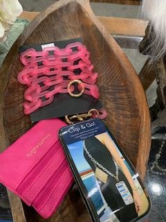 STG Clip Go ice Pink Chain Pink Pouch