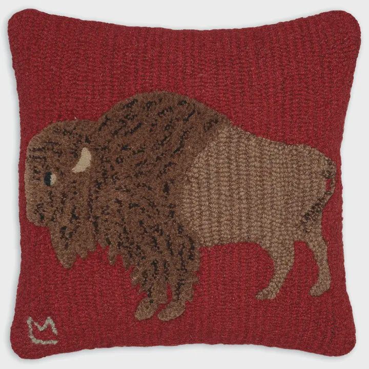 Plush Buffalo Pillow