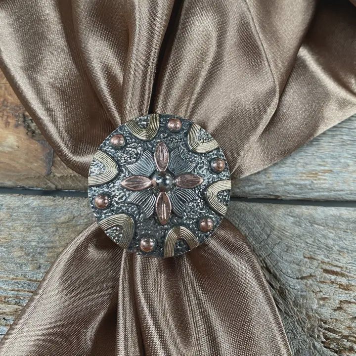 Slide Wild Rag Slide Copper Silver color