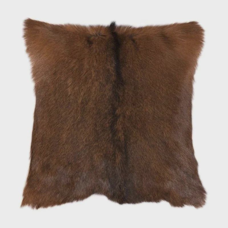 HE Axis Design Goat Hide Pillow 18x18