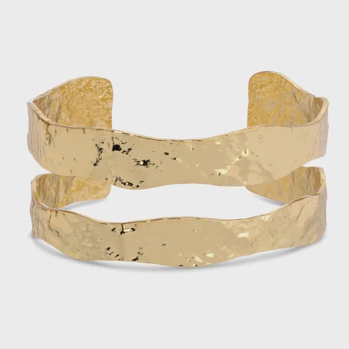 Bold Textured Cuff Bracelet