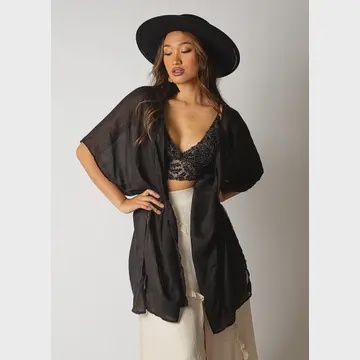 Deidre Duster OS Black