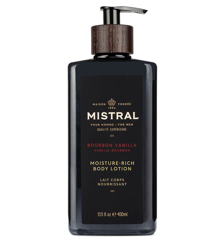 Mistral Men's Body Wash Bourbon Vanilla 400 ml
