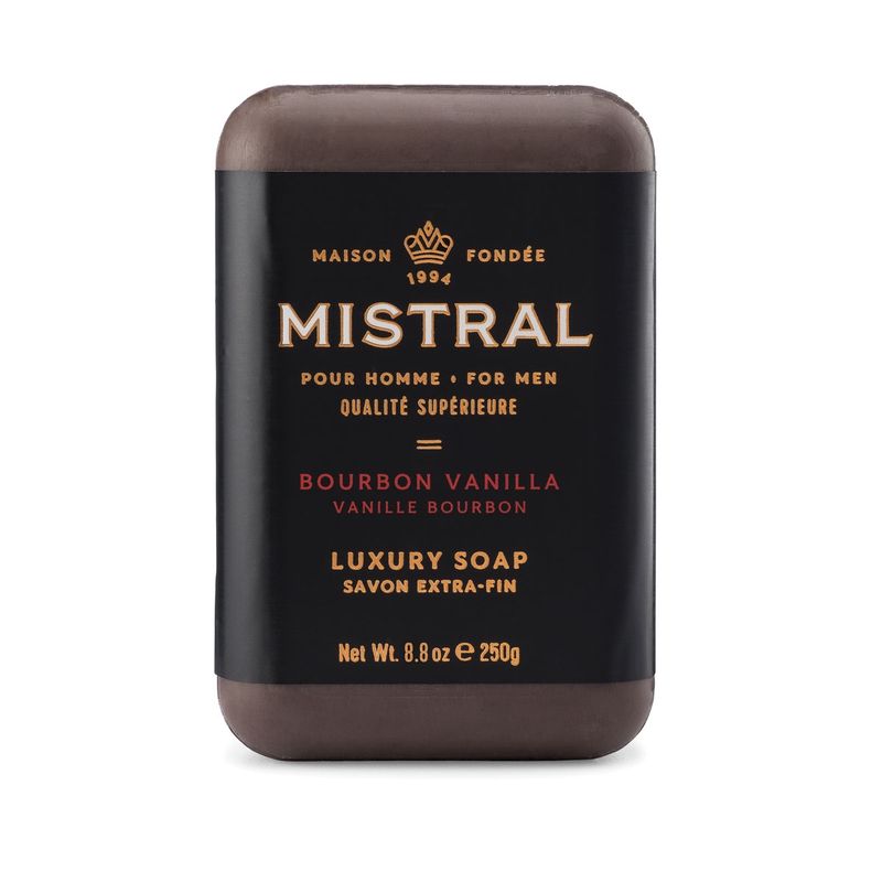 Mistral Bar Soap 250g Men's Bourbon Vanilla 8.8oz