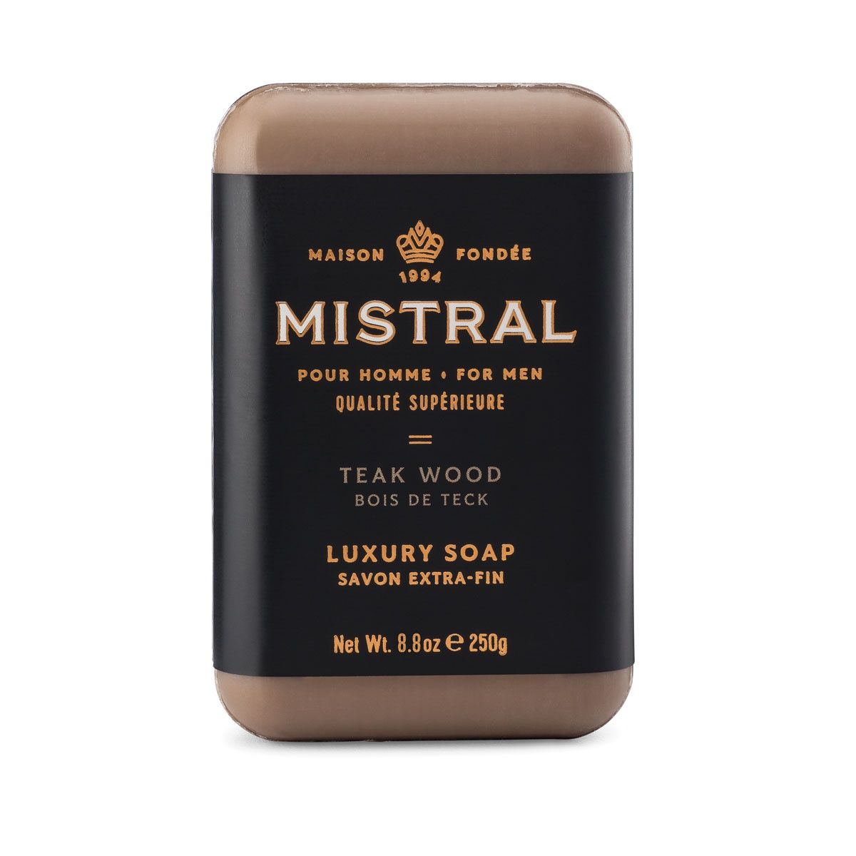 Mistral Bar Soap 250g Men's Teak Wood 8.8oz