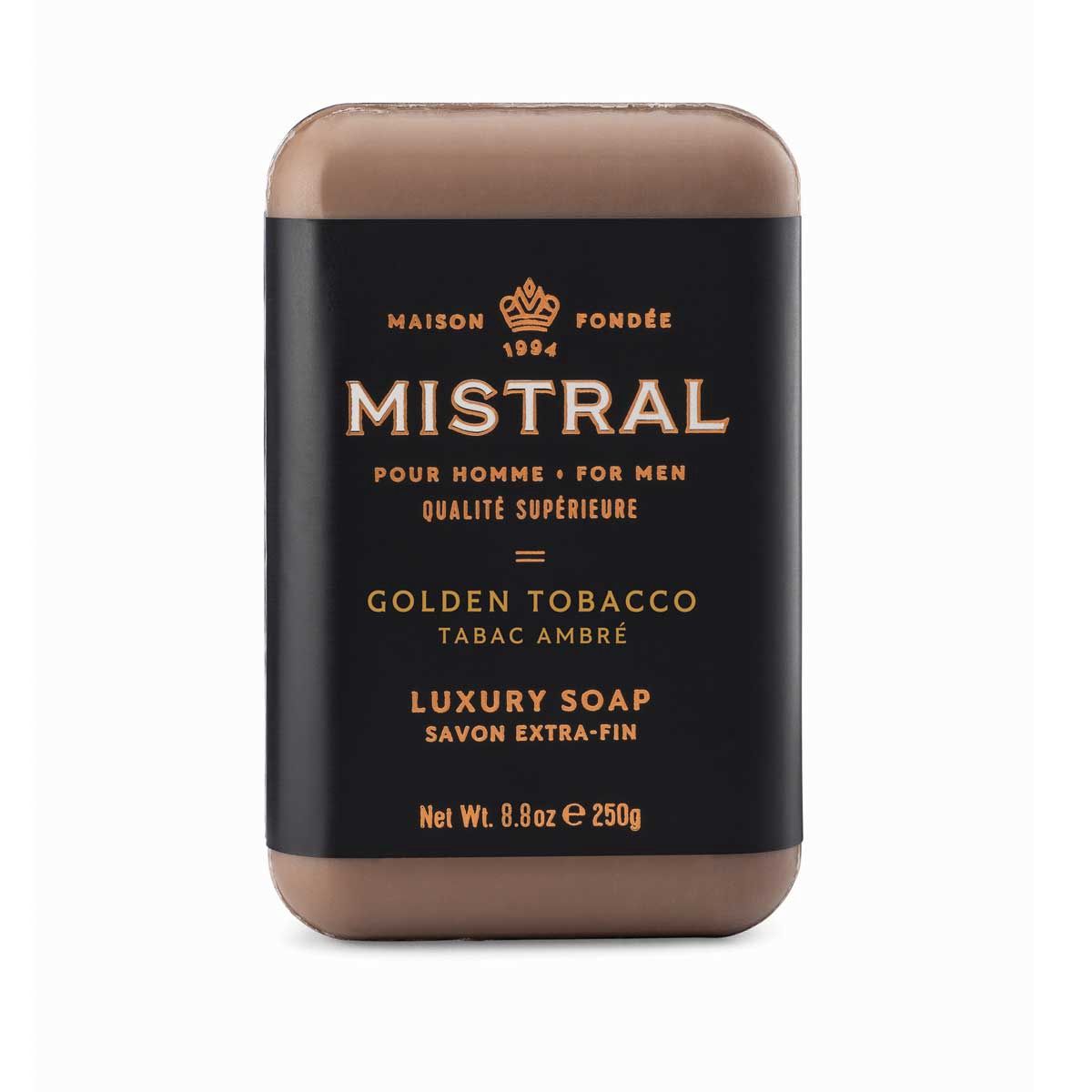 Mistral Bar Soap 250g Men's Golden Tobacco 8.8oz