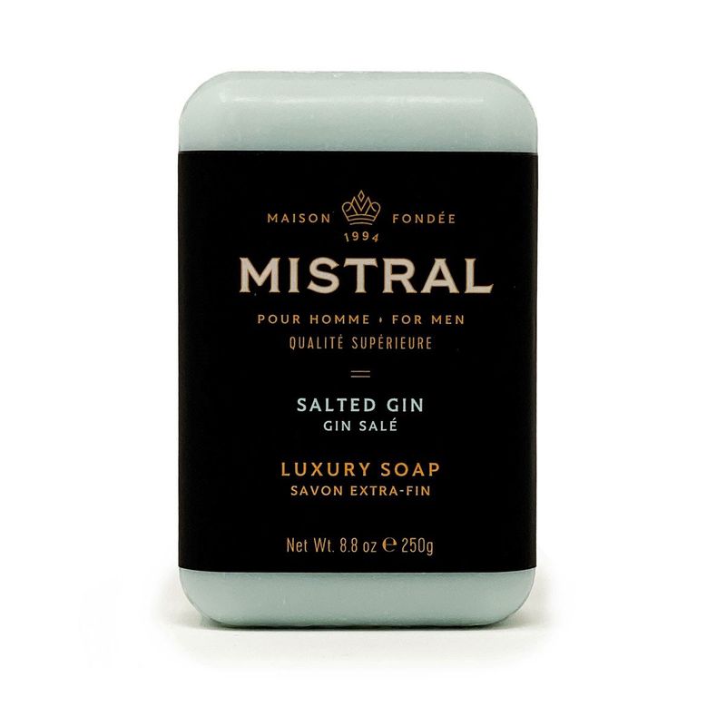 Mistral Bar Soap 250g Men's Salted Gin 8.8oz