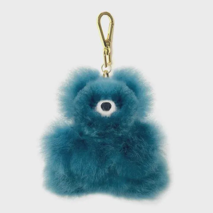 Alpaca  Fur Bear Keychain
