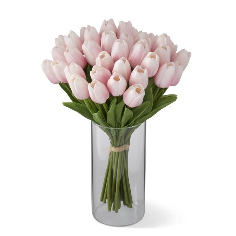 Pink Real Touch Mini Tulip Bundle 13 Inch