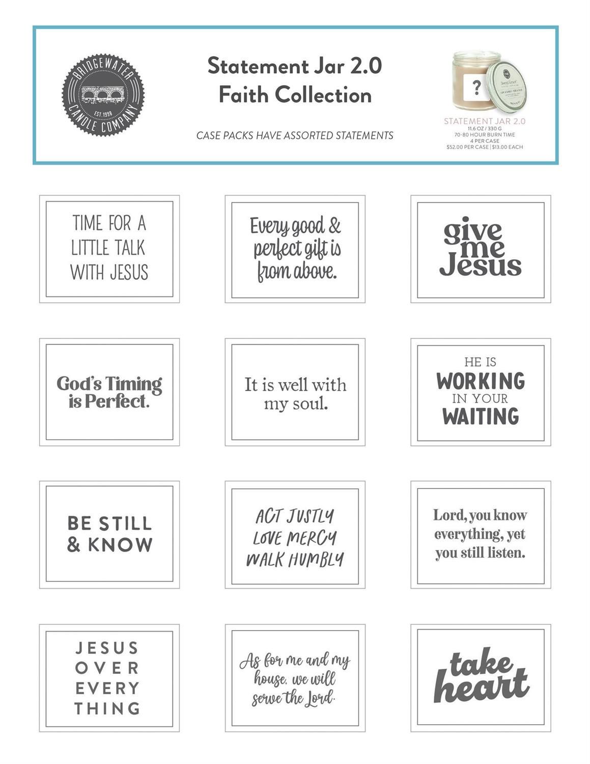 OC Sweet Grace FAITH Collection Candle