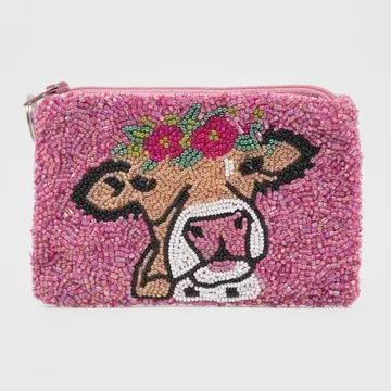 Scp 1590 Happy Flower Cow Coin Purse
