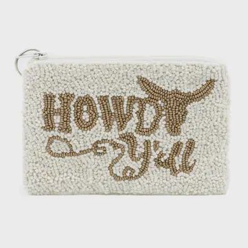Scp Howdy Y"All Ivory Multi Coin Purse
