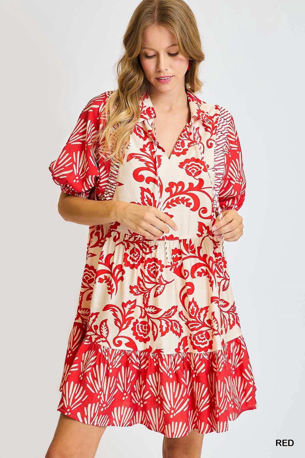 Boho Print Flowy Dress