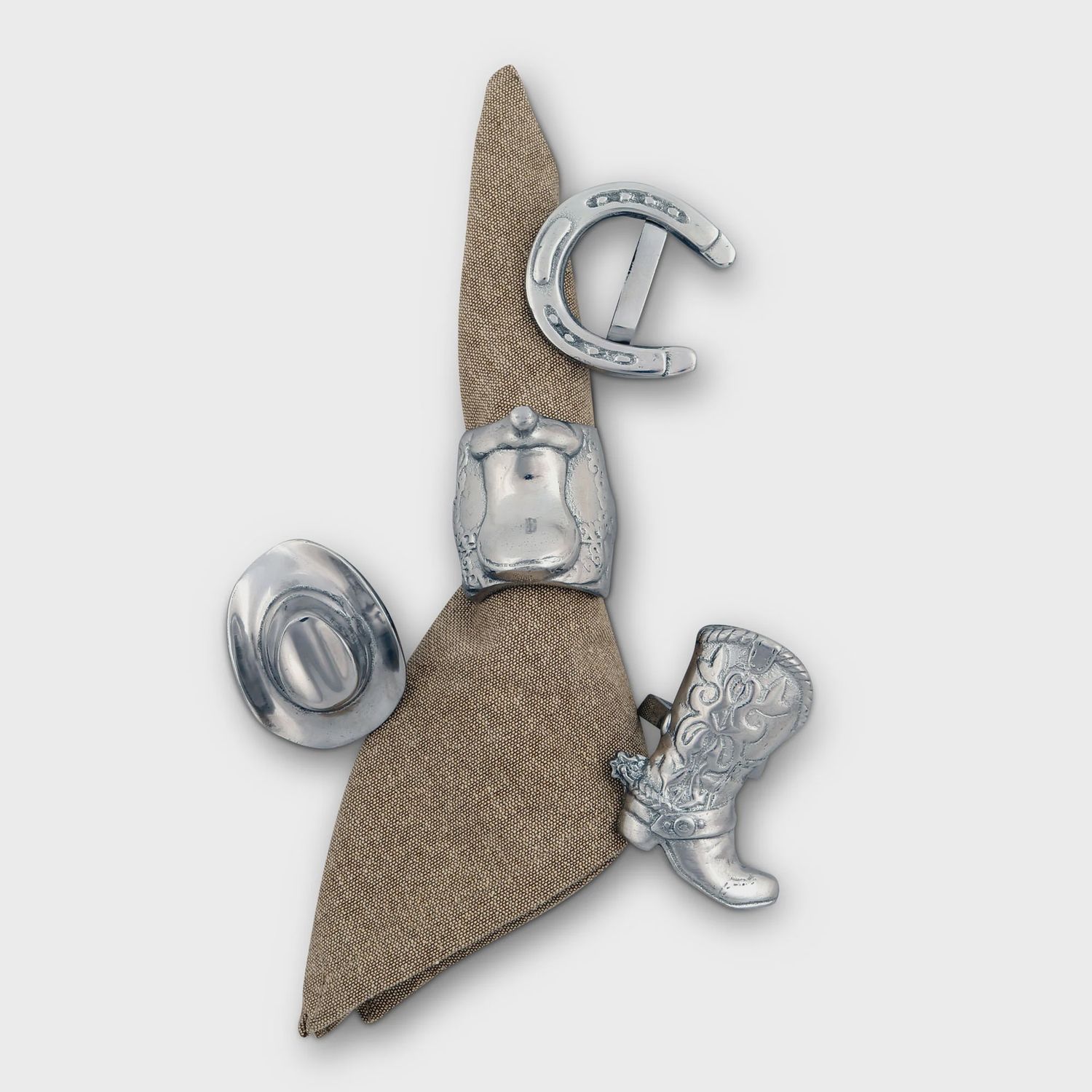 VB western Napkin Rings 4 pc